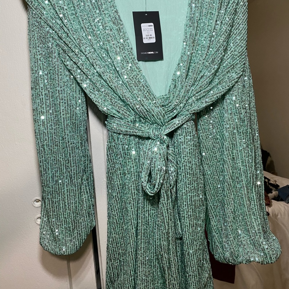 COPY - Sequin Mint Dress